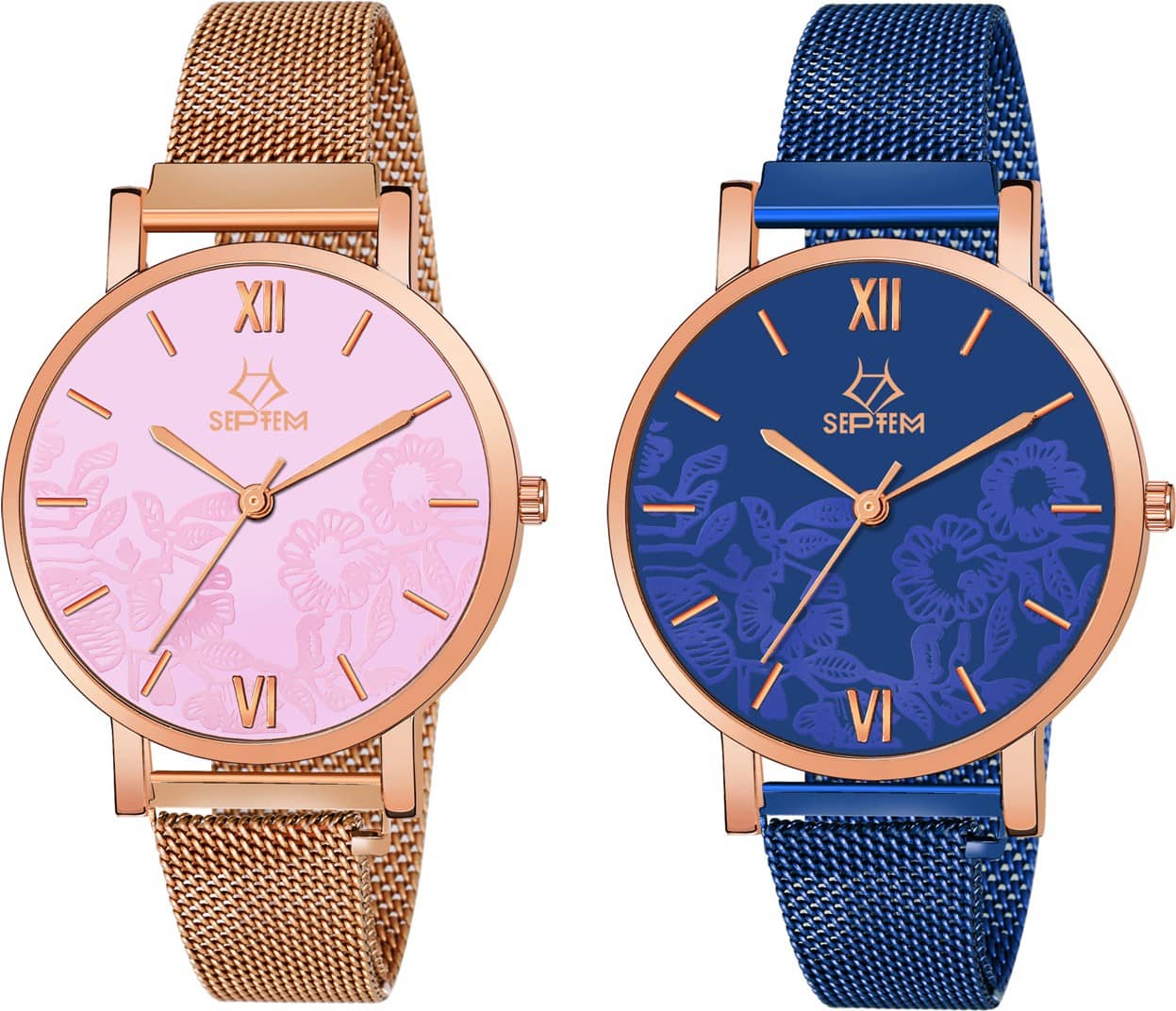 Septem Rose Gold Stainless Steel Analog Womens Watch