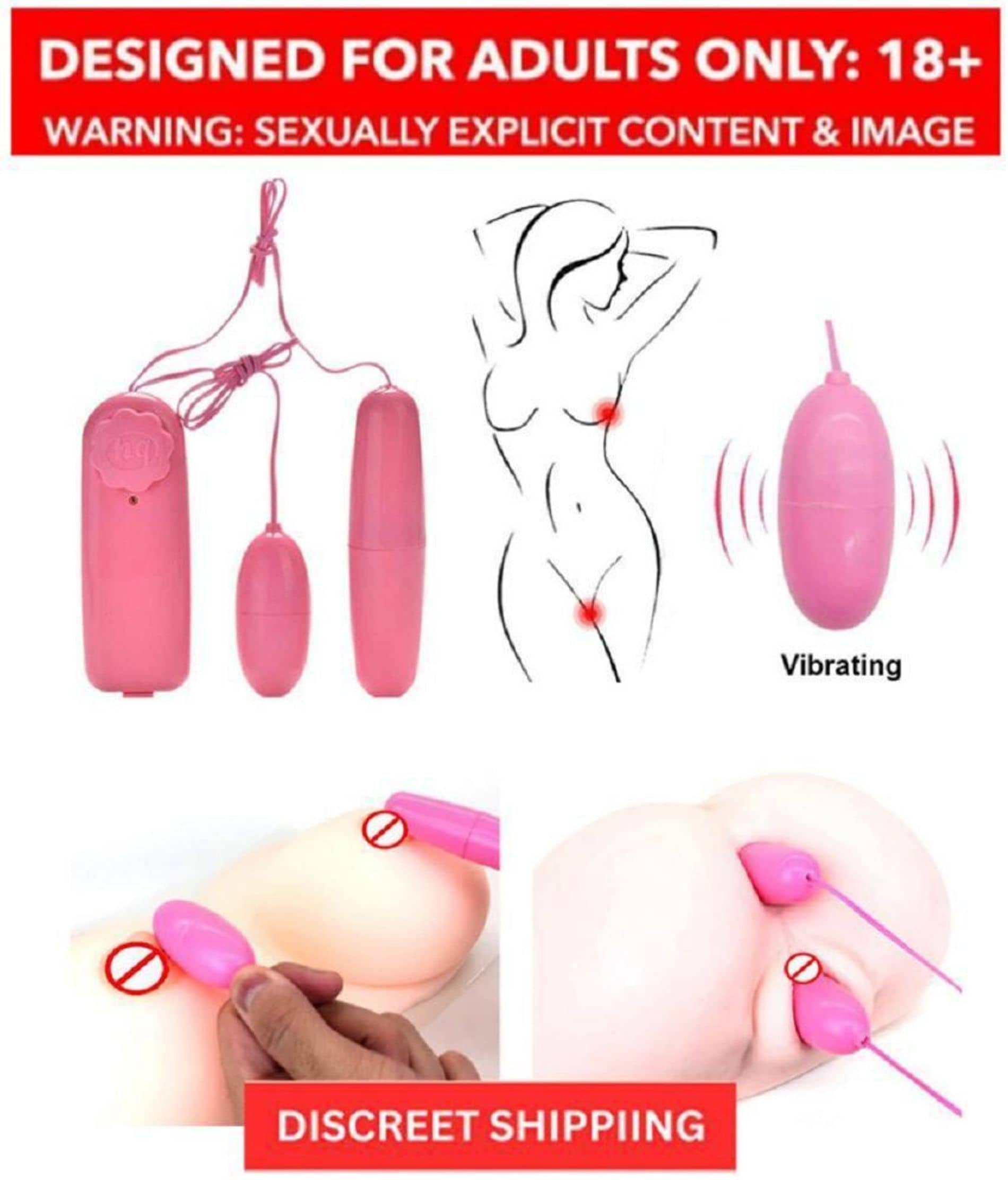 Sex Tantra -  DOUBLE Egg Vibrator Female Masturbator Vibrating Egg Remote Control G-Spot Massage