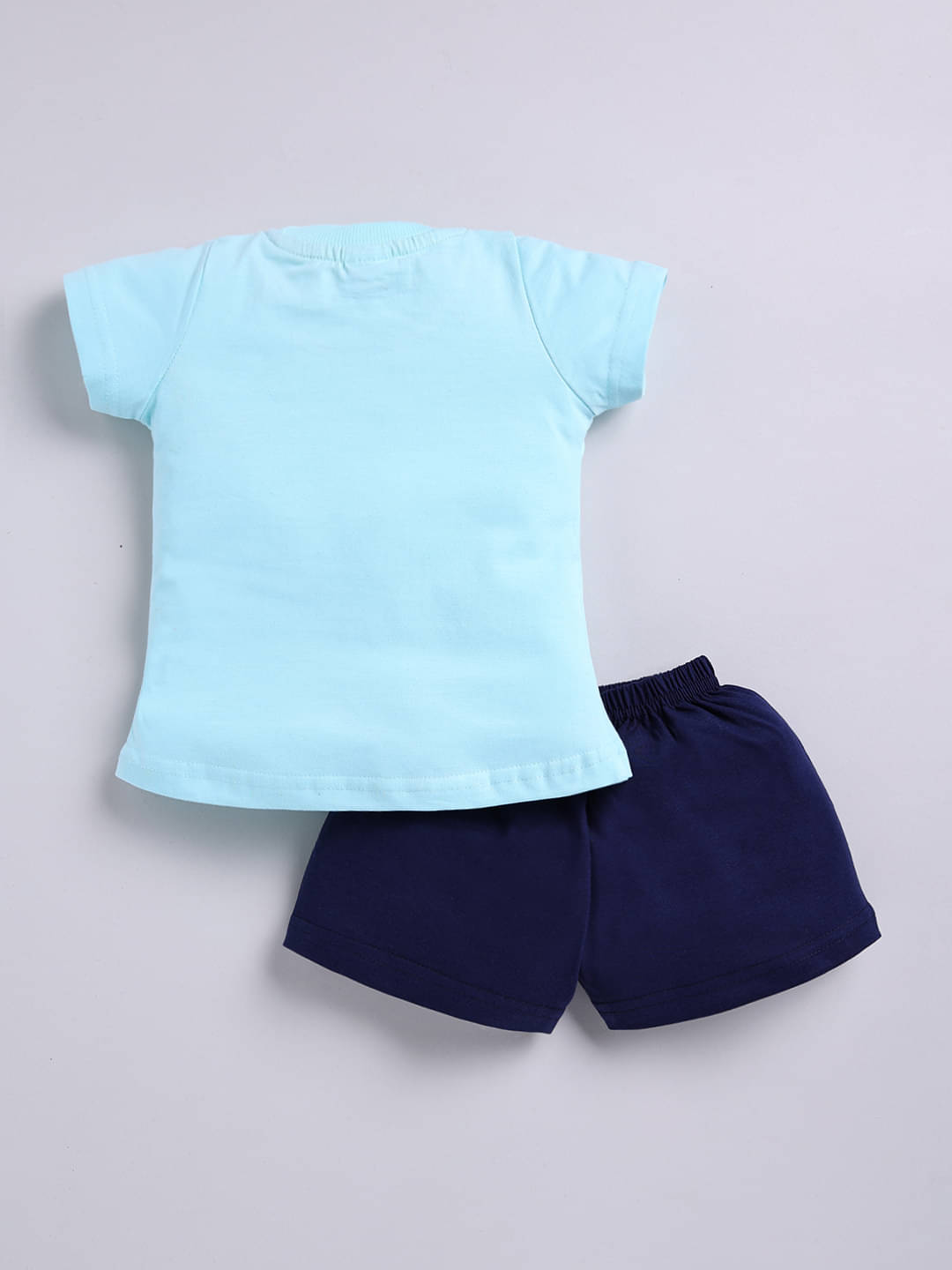     			Todd N Teen Pack of 1 Girls Cotton Top With Shorts ( Blue )