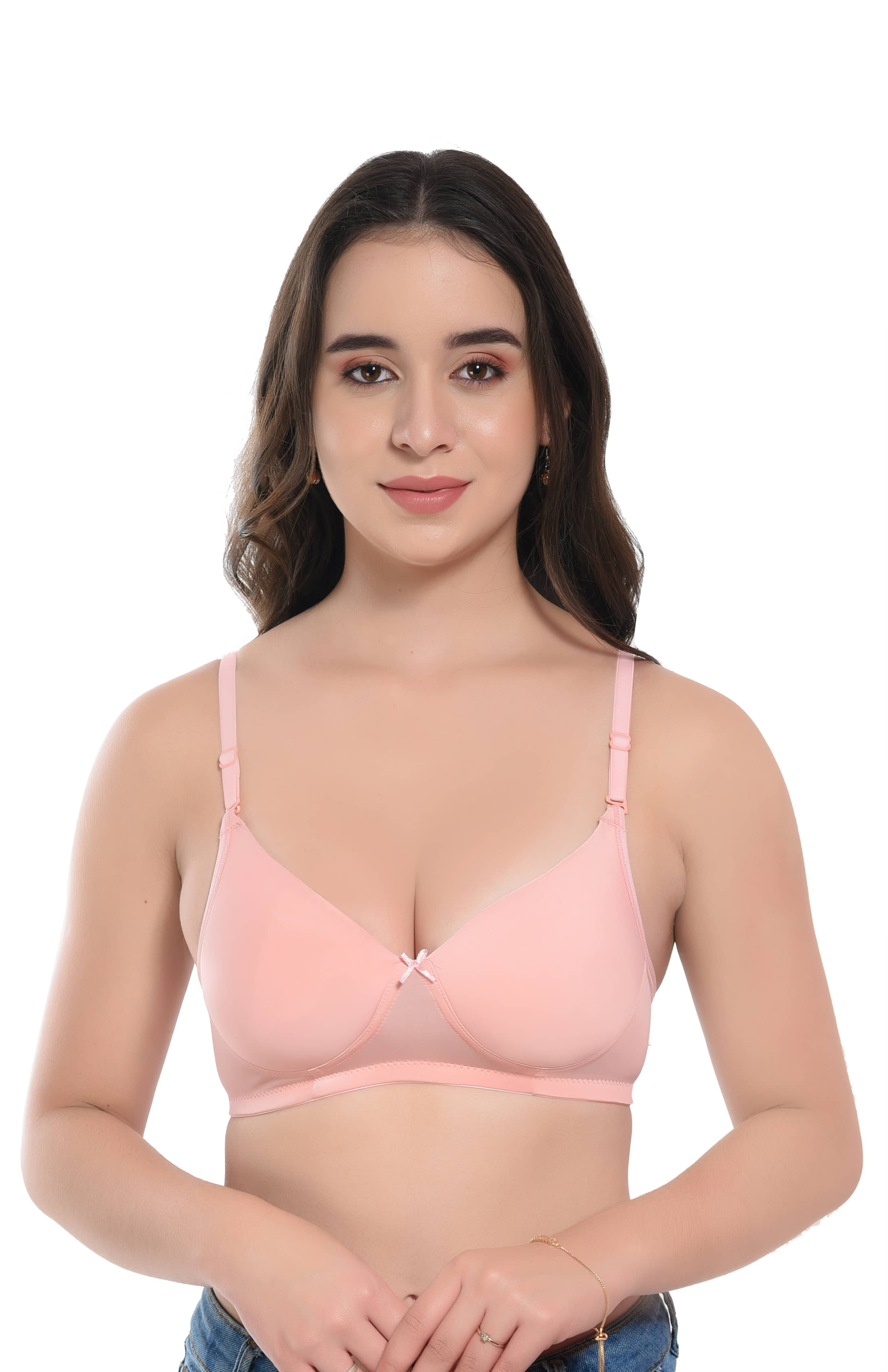 Viral Girl Elastane Heavily Padded Women's Push Up Bra ( Peach ) VM-MIKA-PEACH