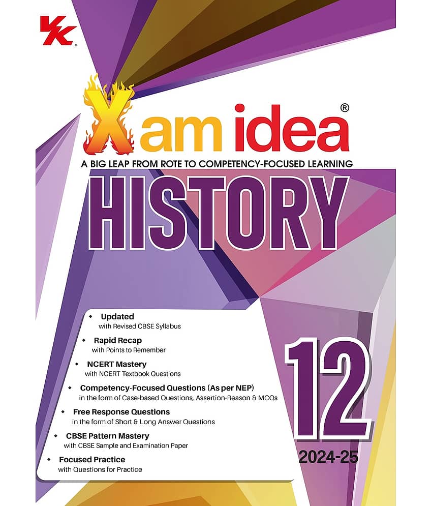 Xam idea History Book Class 12 | CBSE Board | Chapterwise Question Bank | 2024-2025 Exam - Stationery | Buy online on ZillyBuy