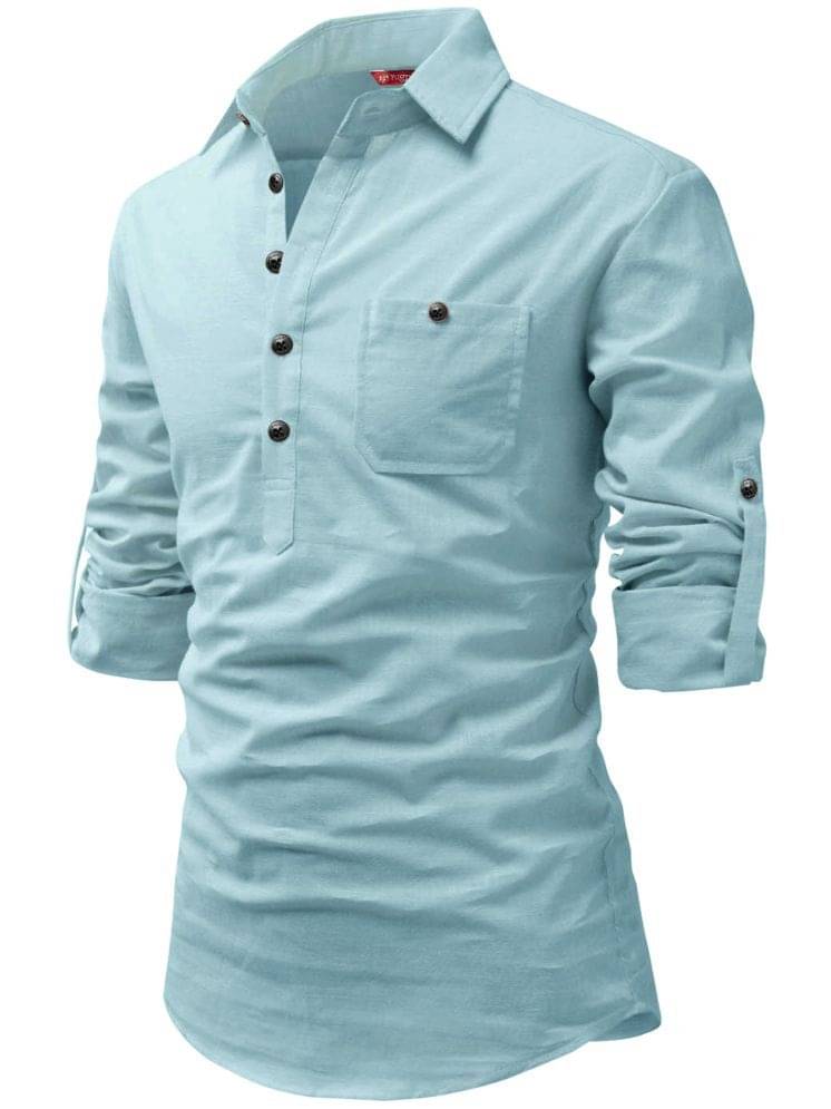 Yugnik Cream Cotton Men's Regular Kurta ( Pack of 1 ) Yugnik Cream Cotton Men's Regular Kurta ( Pack of 1 )