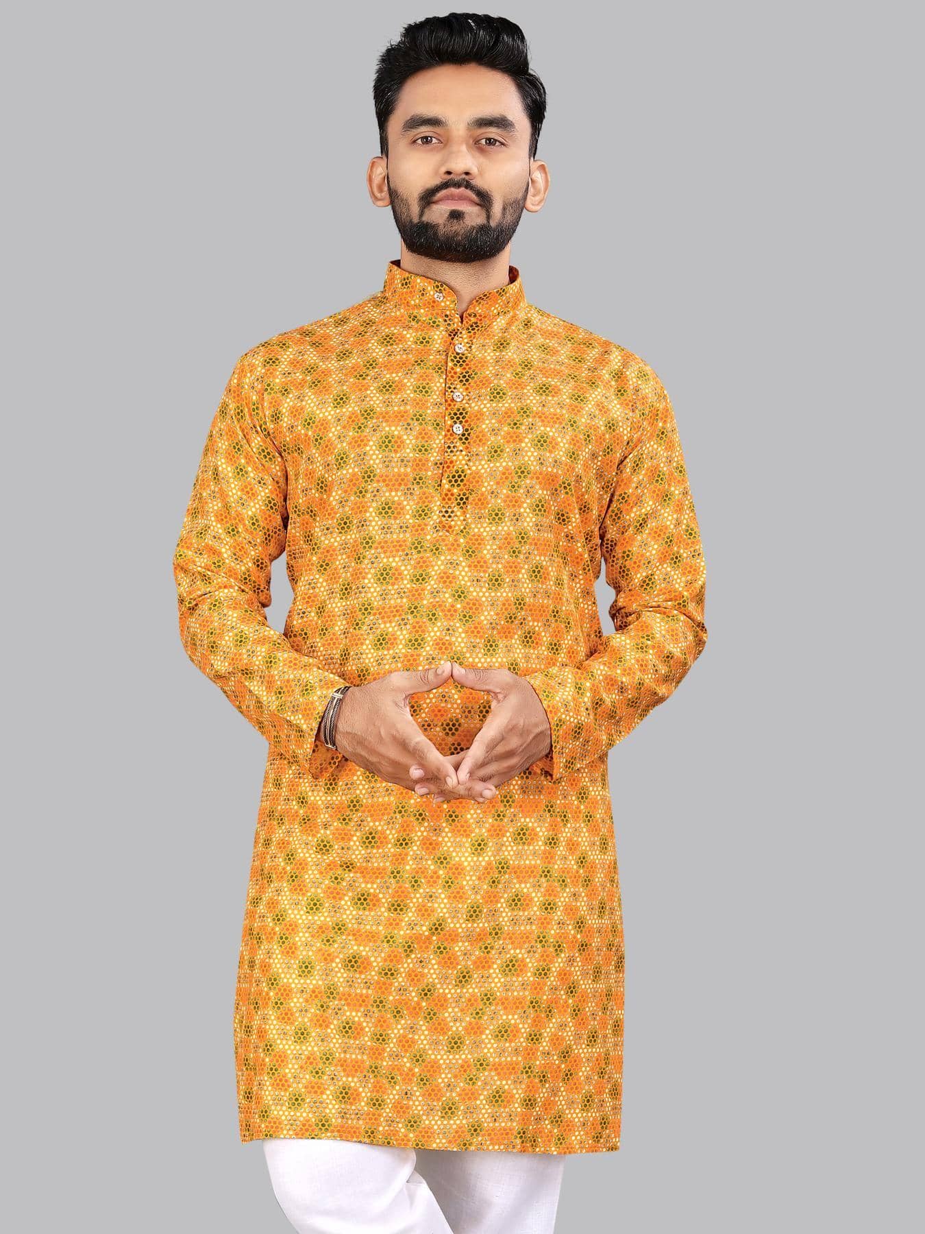 allan peter Red Cotton Men's Regular Kurta ( Pack of 1 ) - Kurtas & Kurta Sets | Buy online on ZillyBuy