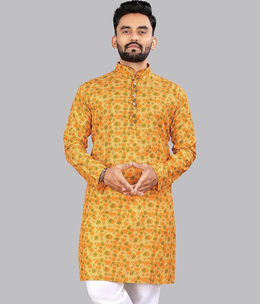 allan peter Red Cotton Men's Regular Kurta ( Pack of 1 ) - Kurtas & Kurta Sets | Buy online on ZillyBuy