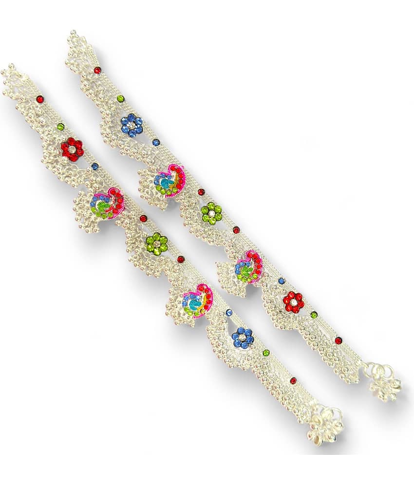 AKLINA Multicolor Anklets ( Pack of 2 ) - Anklets | Buy online on ZillyBuy