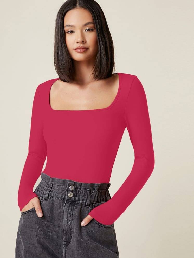 Aahwan Women's Polyester Regular Top ( Pink ) Aahwan Women's Polyester Regular Top ( Pink )