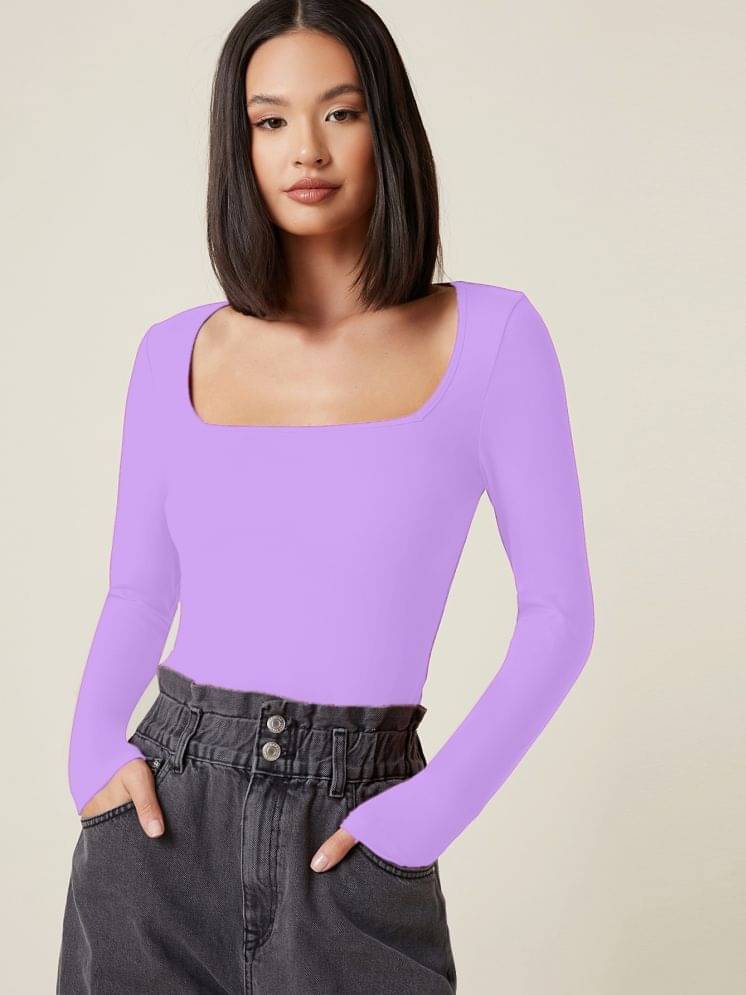 Aahwan Women's Polyester Regular Top ( Purple ) Aahwan Women's Polyester Regular Top ( Purple )