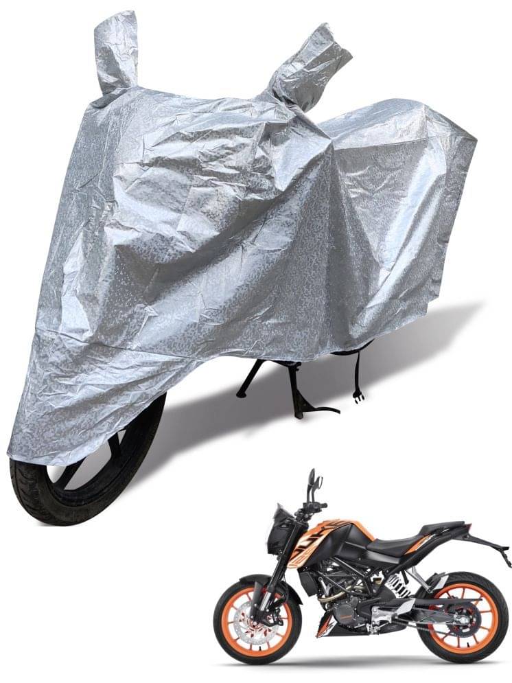 Auto Hub Bike Body Cover for KTM All Bike Models ( Pack of 1 ) , Silver Auto Hub Bike Body Cover for KTM All Bike Models ( Pack of 1 ) , Silver