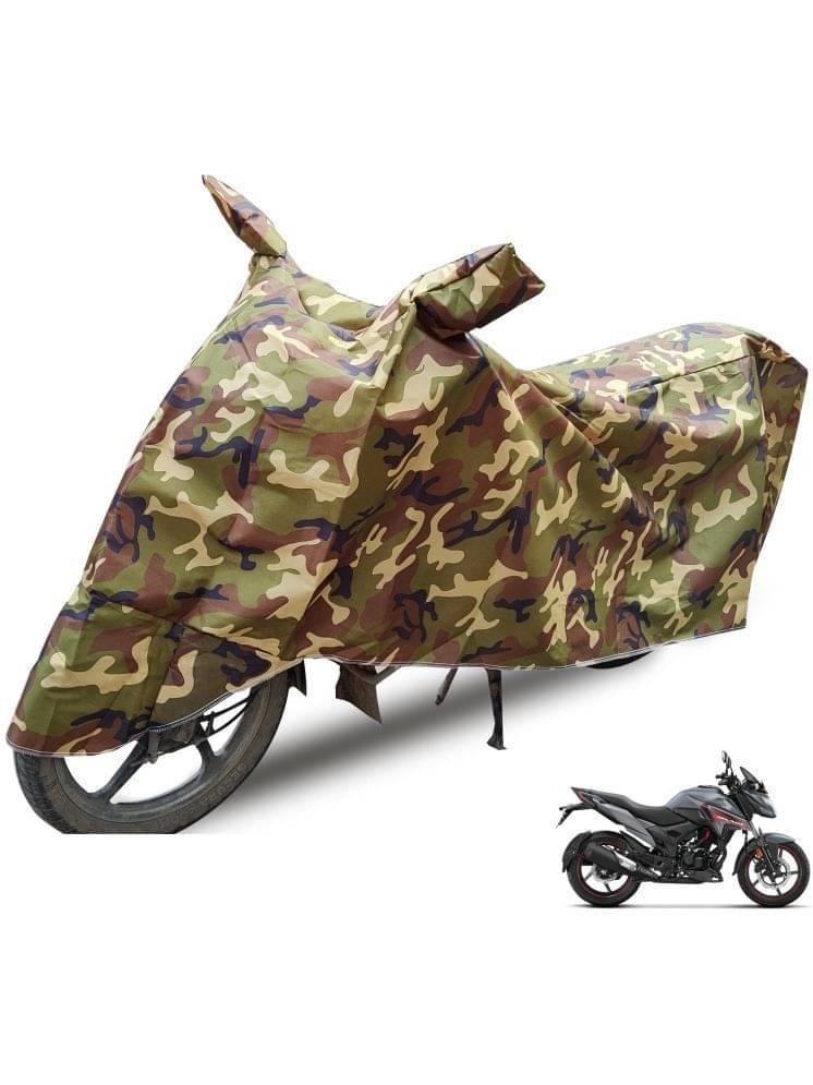 Auto Hub Bike Body Cover for Honda All Bike Models ( Pack of 1 ) , Camouflage Auto Hub Bike Body Cover for Honda All Bike Models ( Pack of 1 ) , Camouflage