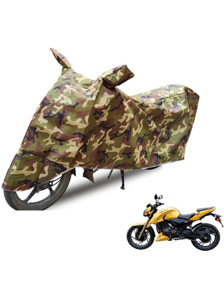 Auto Hub Bike Body Cover for TVS Apache RTR 200 4V FI ( Pack of 1 ) , Camouflage Auto Hub Bike Body Cover for TVS Apache RTR 200 4V FI ( Pack of 1 ) , Camouflage
