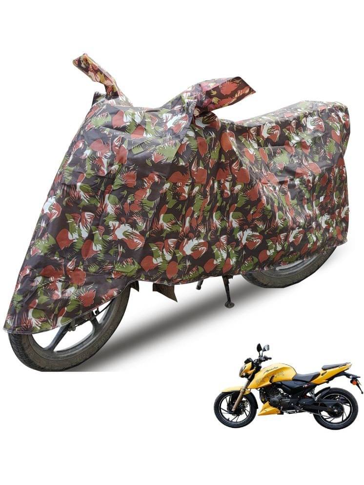     			Auto Hub Bike Body Cover for TVS Apache RTR 200 4V FI ( Pack of 1 ) , Brown