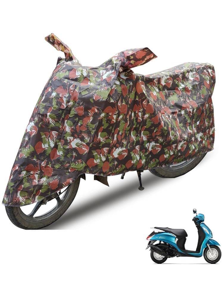     			Auto Hub Bike Body Cover for Yamaha Fascino ( Pack of 1 ) , Brown
