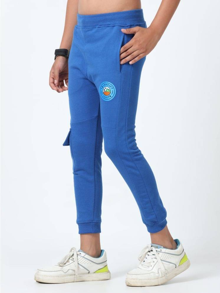     			CODEZ Pack of 1 Boys Cotton Blend Trackpant ( Royal Blue )