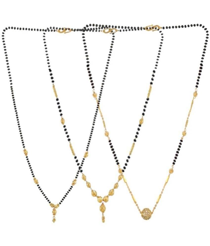 Charms Golden Mangalsutra ( Pack of 3 ) Charms Golden Mangalsutra ( Pack of 3 )