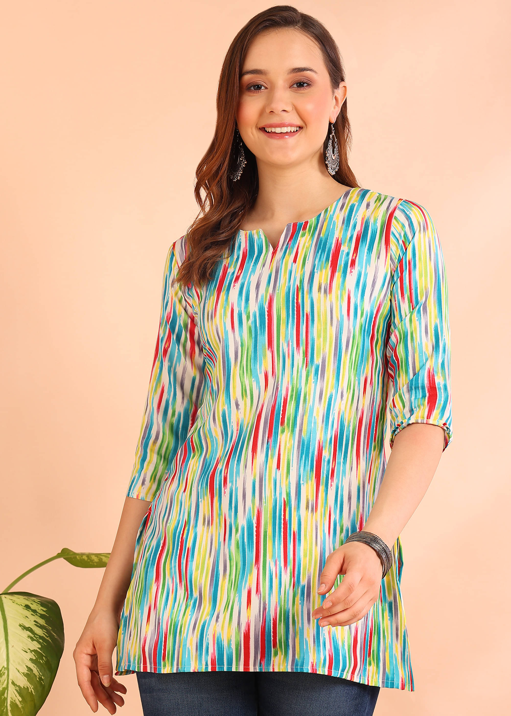 Viscose Short Kurti For Women (Pack of 1) Viscose Short Kurti For Women (Pack of 1)