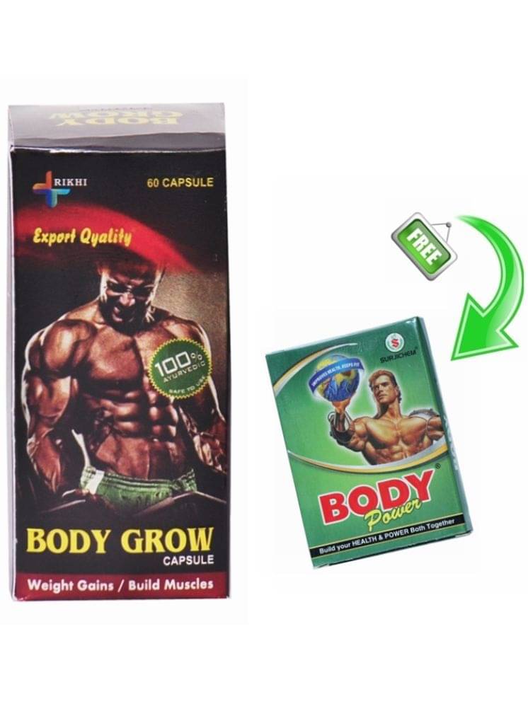 Dr. Chopra Rikhi Body Grow Weight Gain Capsules 60 no.s Unflavoured Dr. Chopra Rikhi Body Grow Weight Gain Capsules 60 no.s Unflavoured