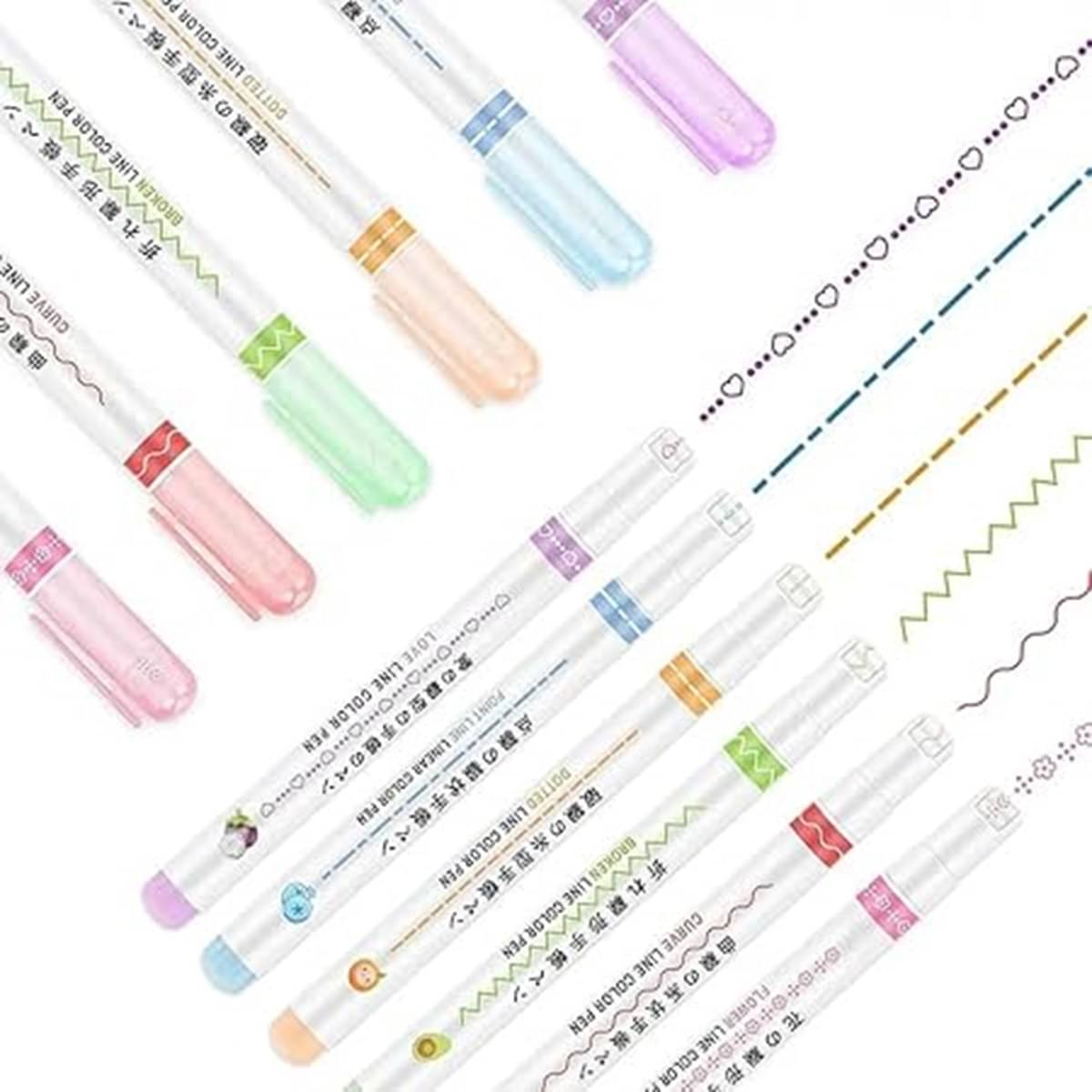     			Dual Tips Marker Pen, Chisel and Fine Tips, Flexible Tip and Soft Touch, Water Based (Highlight Liner)