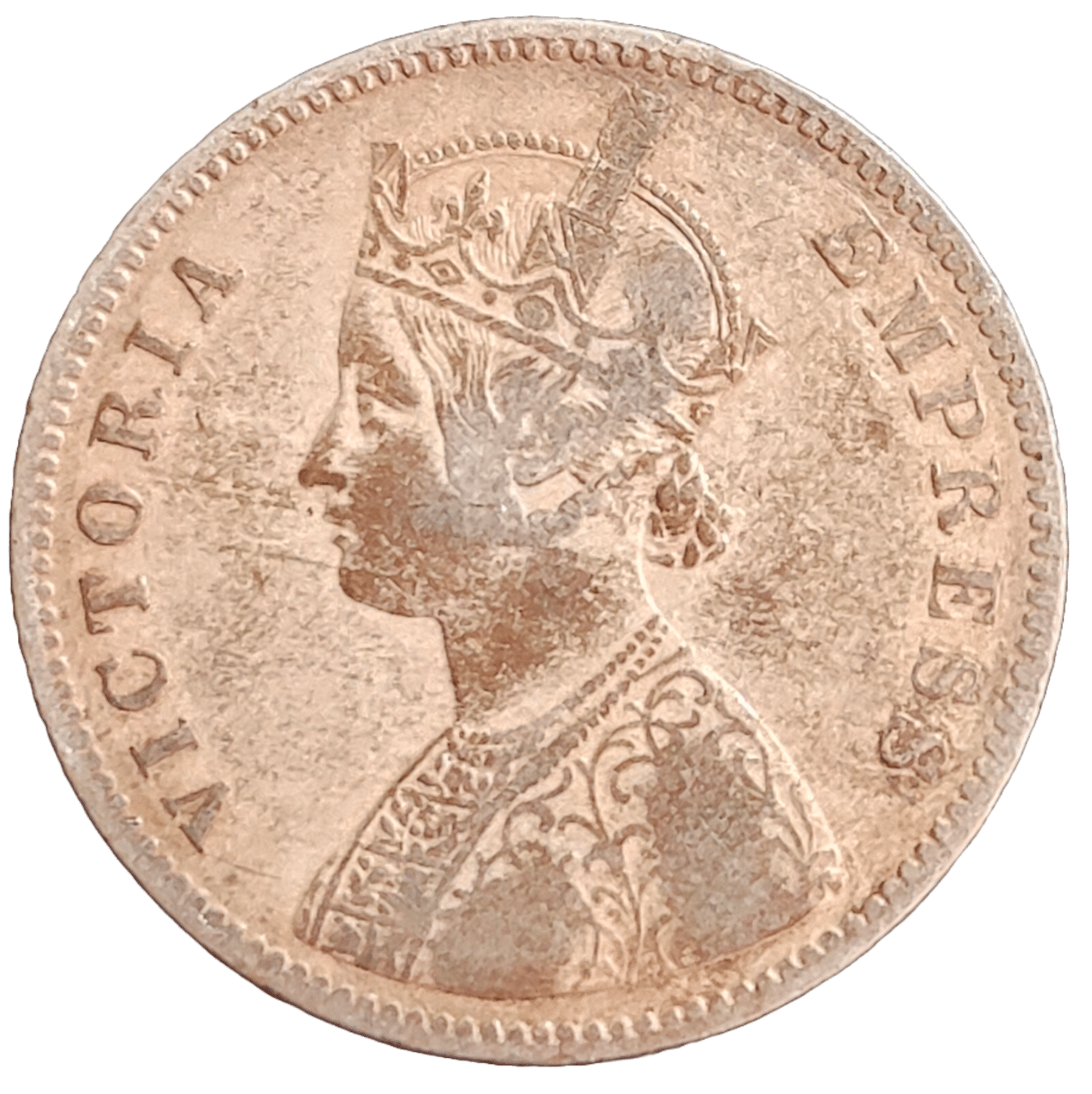 Extremely Rare Silver 1880 One Rupee Victoria Empress British India Coin Extremely Rare Silver 1880 One Rupee Victoria Empress British India Coin
