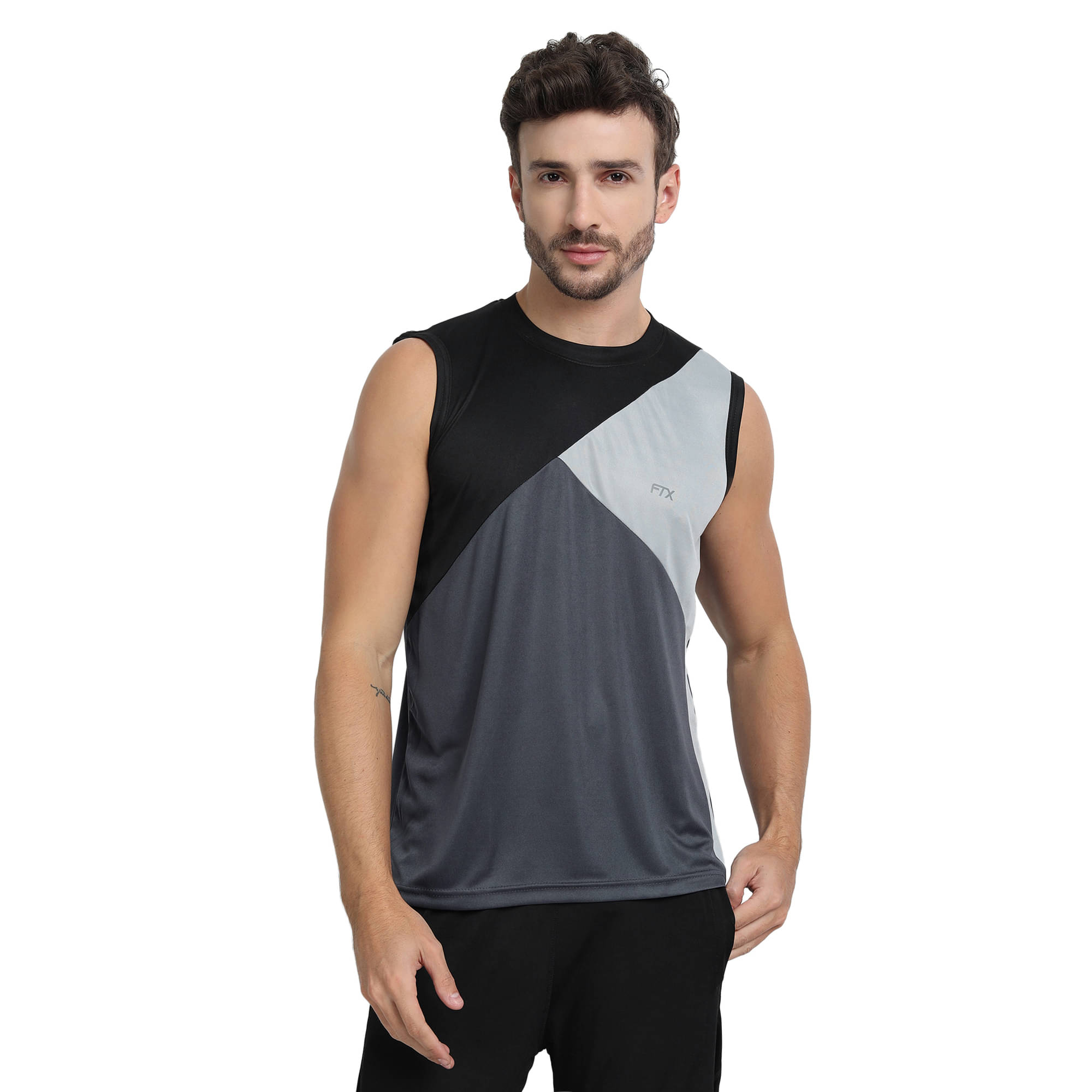 FTX Pack of 1 Polyester Regular Fit Men's T-Shirt ( Grey Melange ) FTX Pack of 1 Polyester Regular Fit Men's T-Shirt ( Grey Melange )