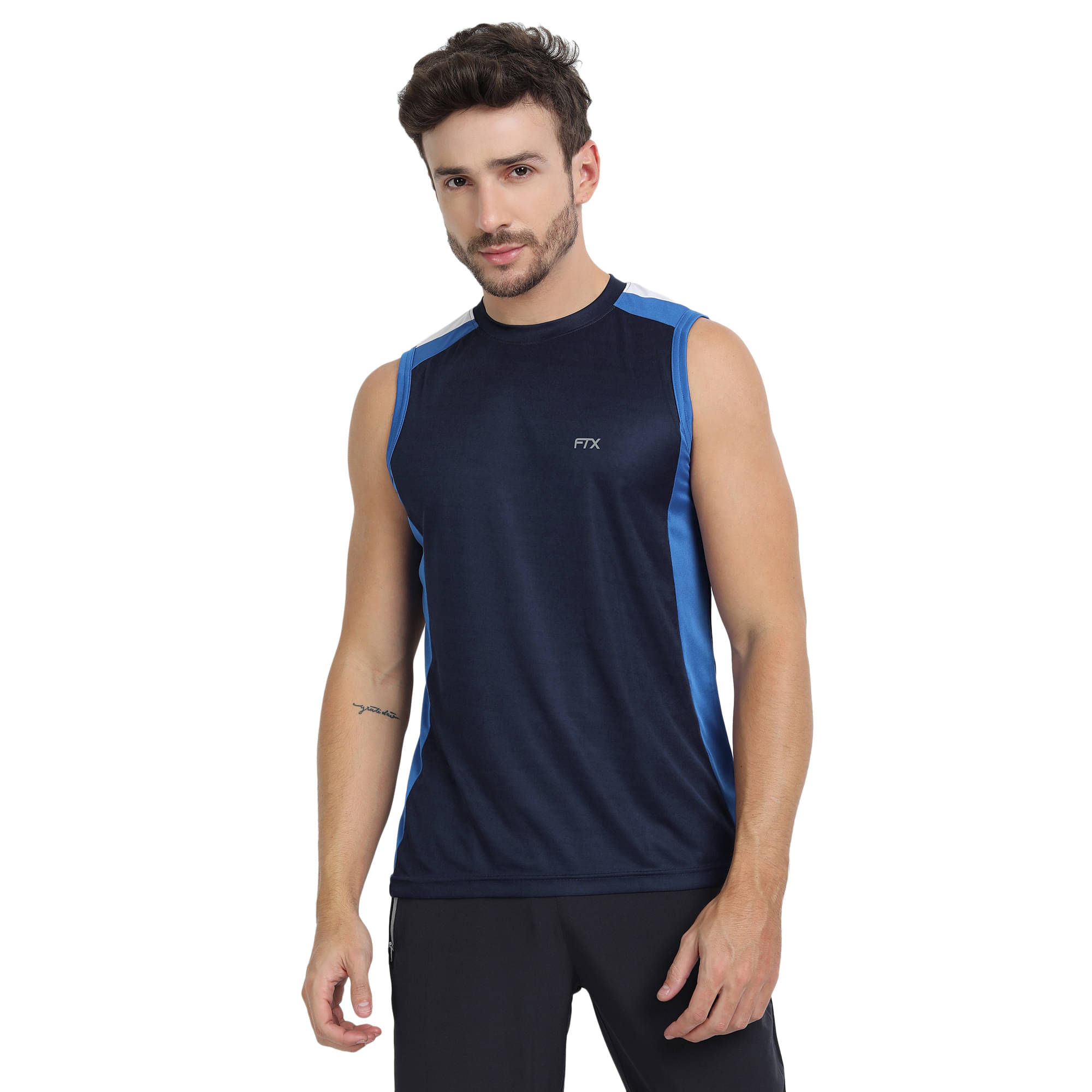 FTX Pack of 1 Polyester Regular Fit Men's T-Shirt ( Navy ) FTX Pack of 1 Polyester Regular Fit Men's T-Shirt ( Navy )