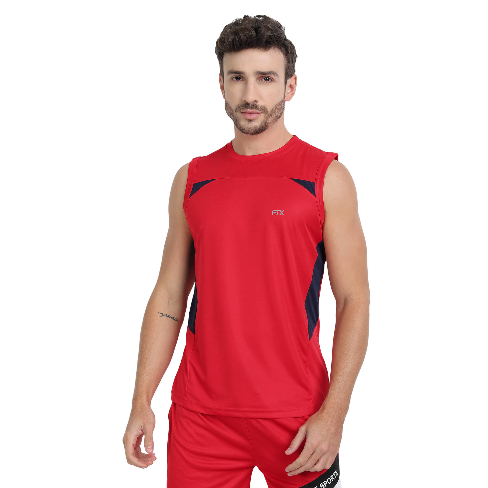FTX Pack of 1 Polyester Regular Fit Men's T-Shirt ( Red ) FTX Pack of 1 Polyester Regular Fit Men's T-Shirt ( Red )