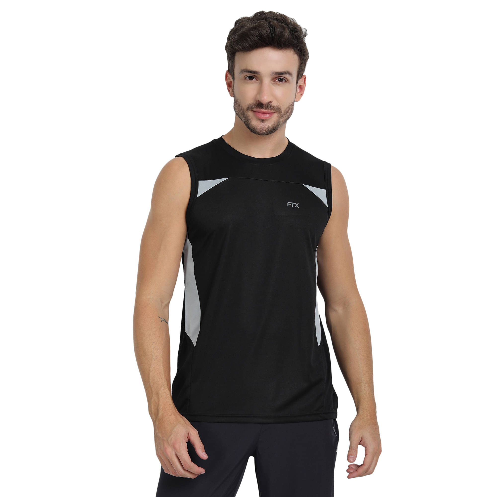     			FTX Pack of 1 Polyester Regular Fit Men's T-Shirt ( Black )