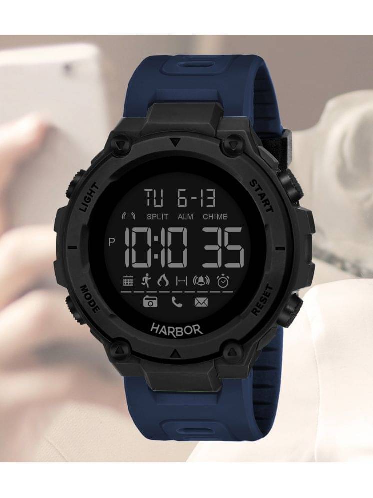     			Harbor Blue Silicon Digital Men's Watch