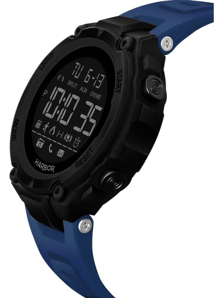 Harbor Blue Silicon Digital Men's Watch