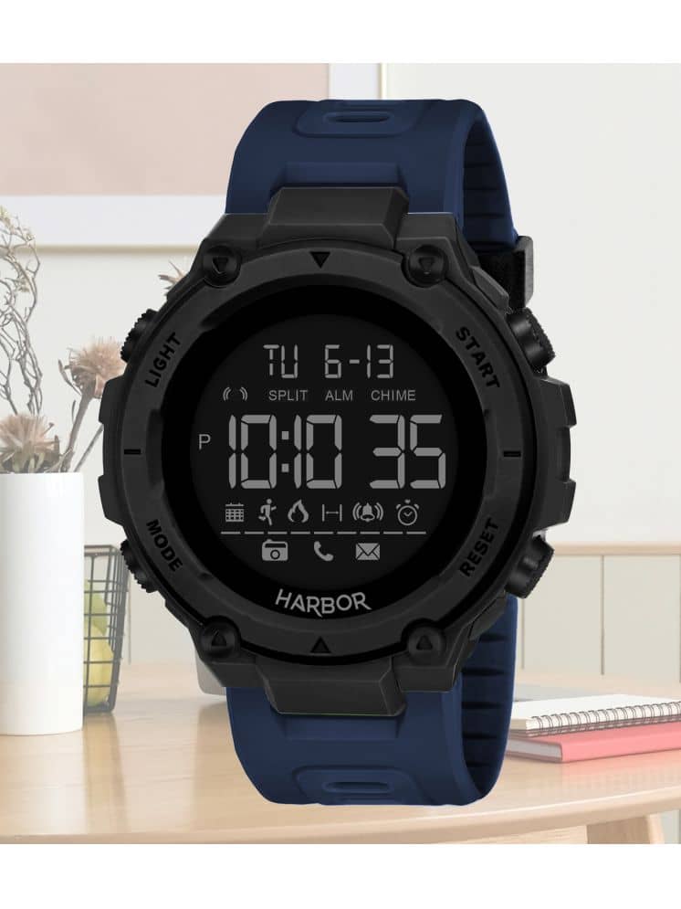 Harbor Blue Silicon Digital Men's Watch
