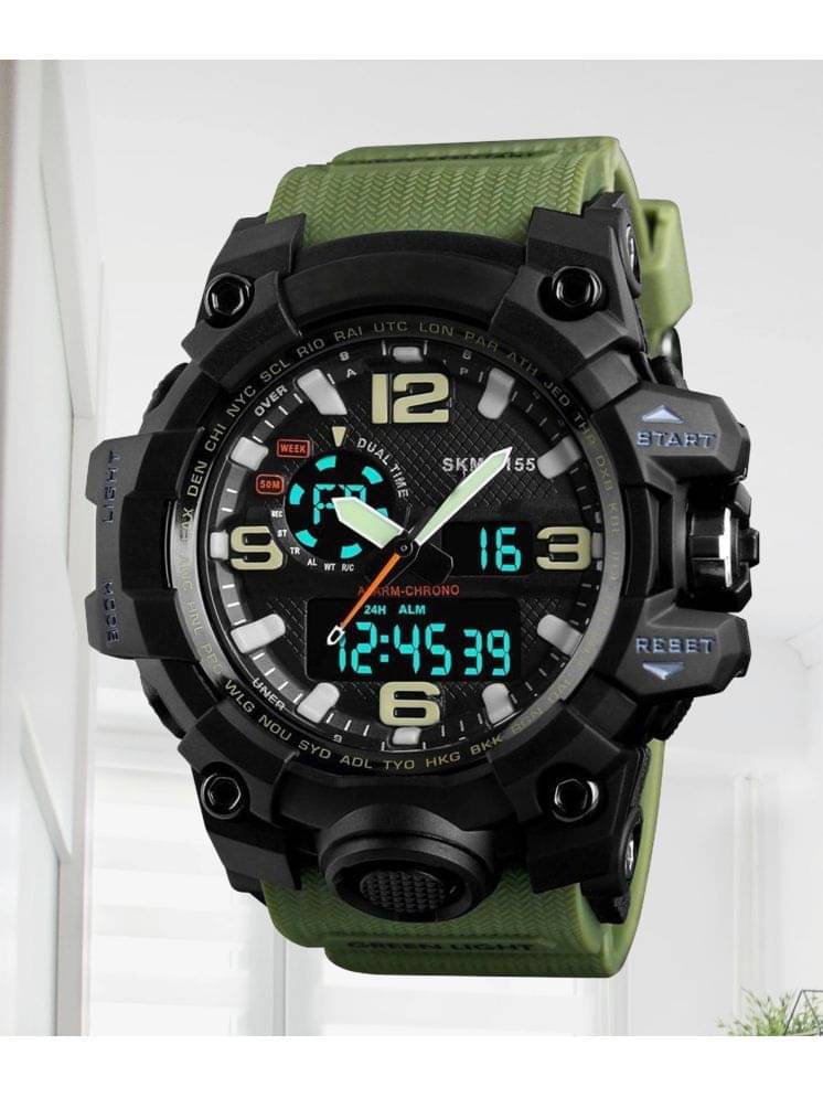     			Harbor Green Silicon Analog-Digital Men's Watch