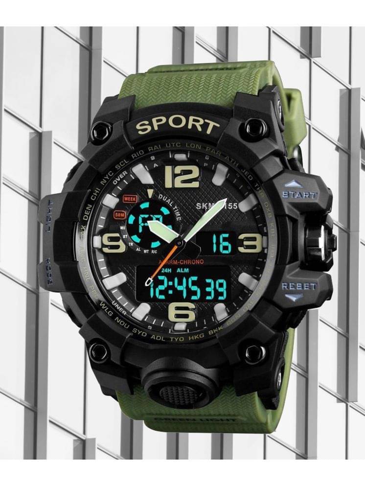     			Harbor Green Silicon Analog-Digital Men's Watch