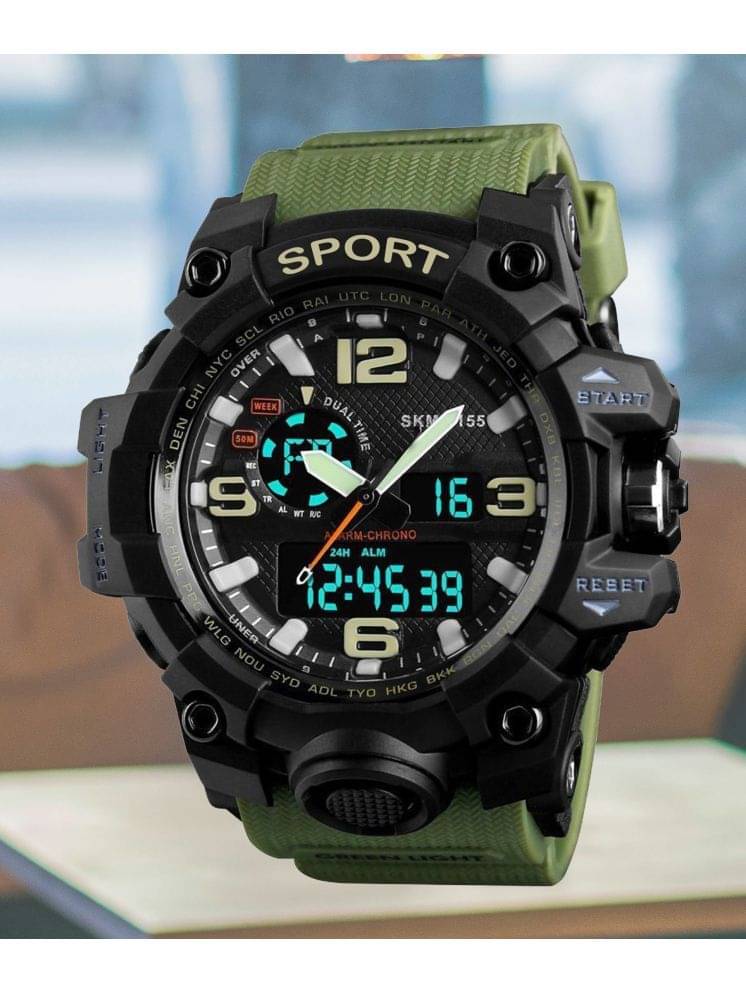     			Harbor Green Silicon Analog-Digital Men's Watch