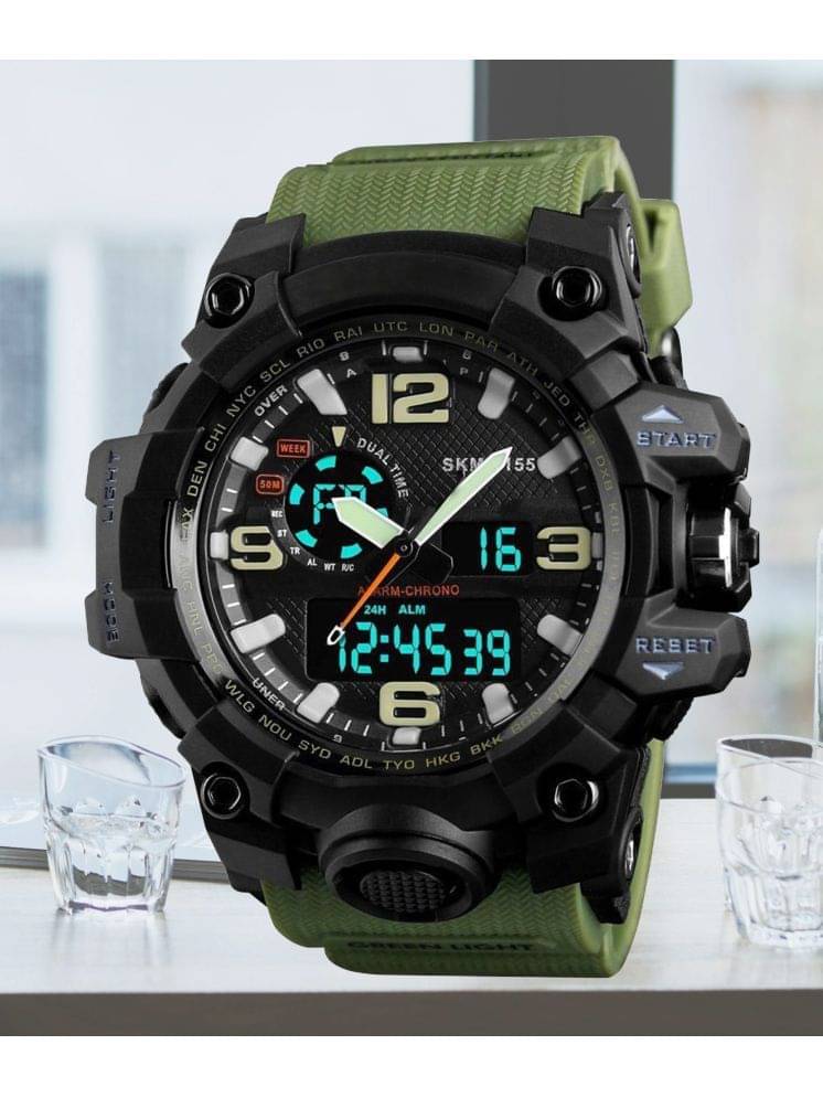     			Harbor Green Silicon Analog-Digital Men's Watch
