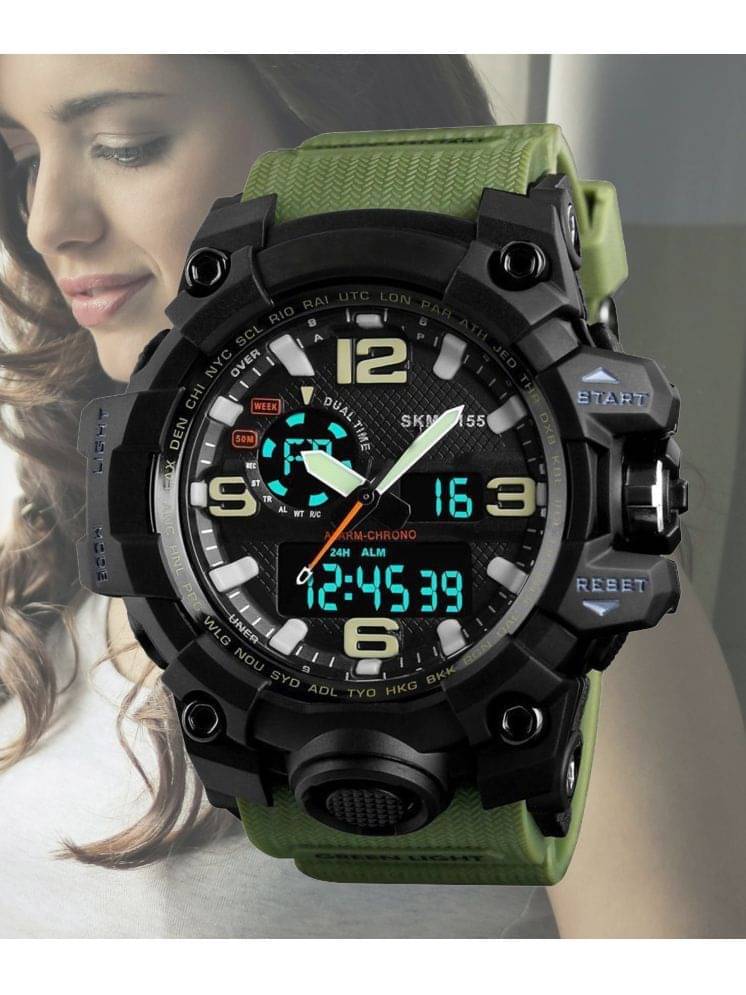     			Harbor Green Silicon Analog-Digital Men's Watch