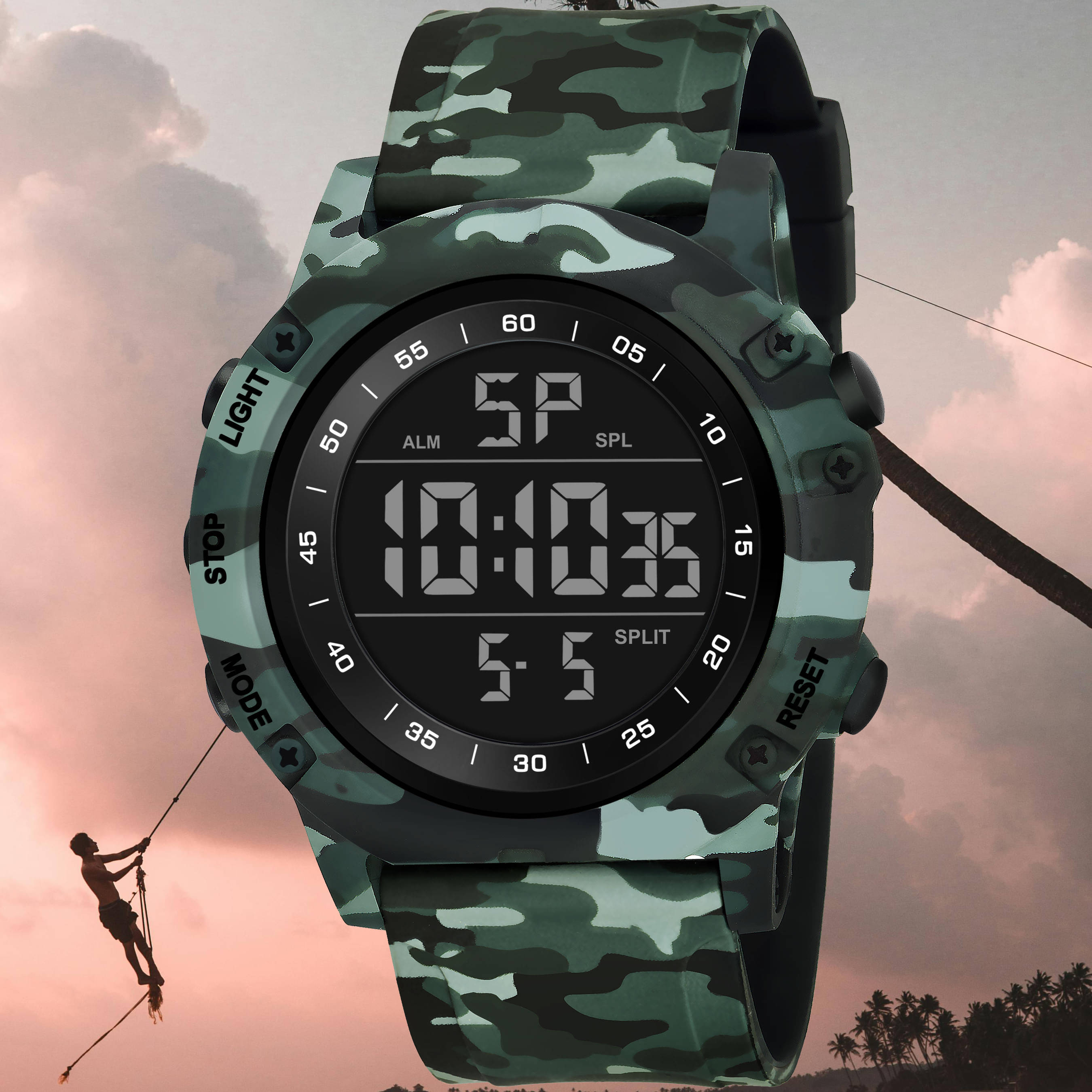     			Harbor Green Silicon Analog-Digital Men's Watch