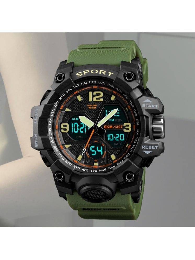     			Harbor Green Silicon Analog-Digital Men's Watch