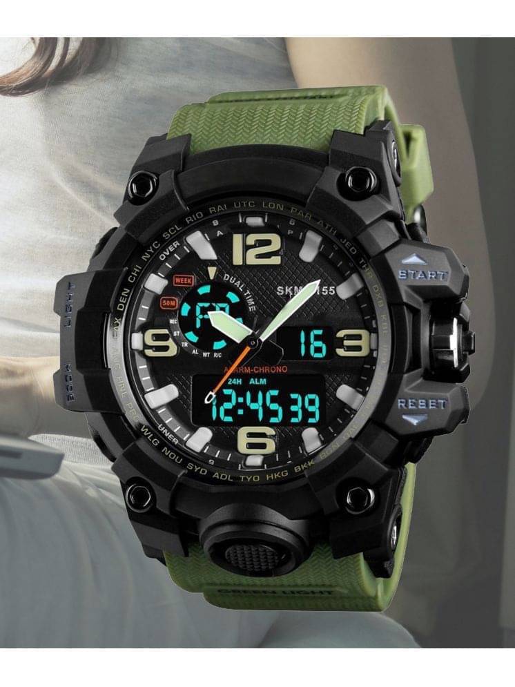     			Harbor Green Silicon Analog-Digital Men's Watch