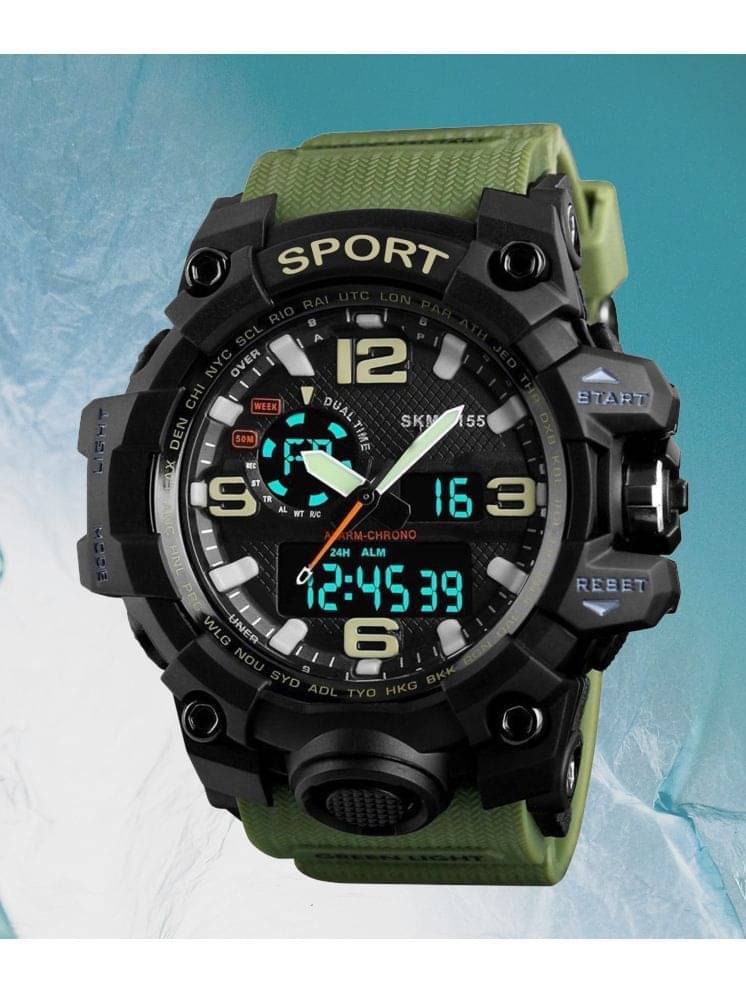     			Harbor Green Silicon Analog-Digital Men's Watch