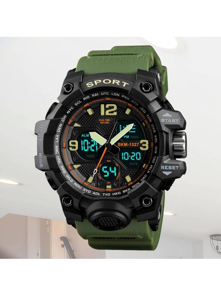     			Harbor Green Silicon Analog-Digital Men's Watch