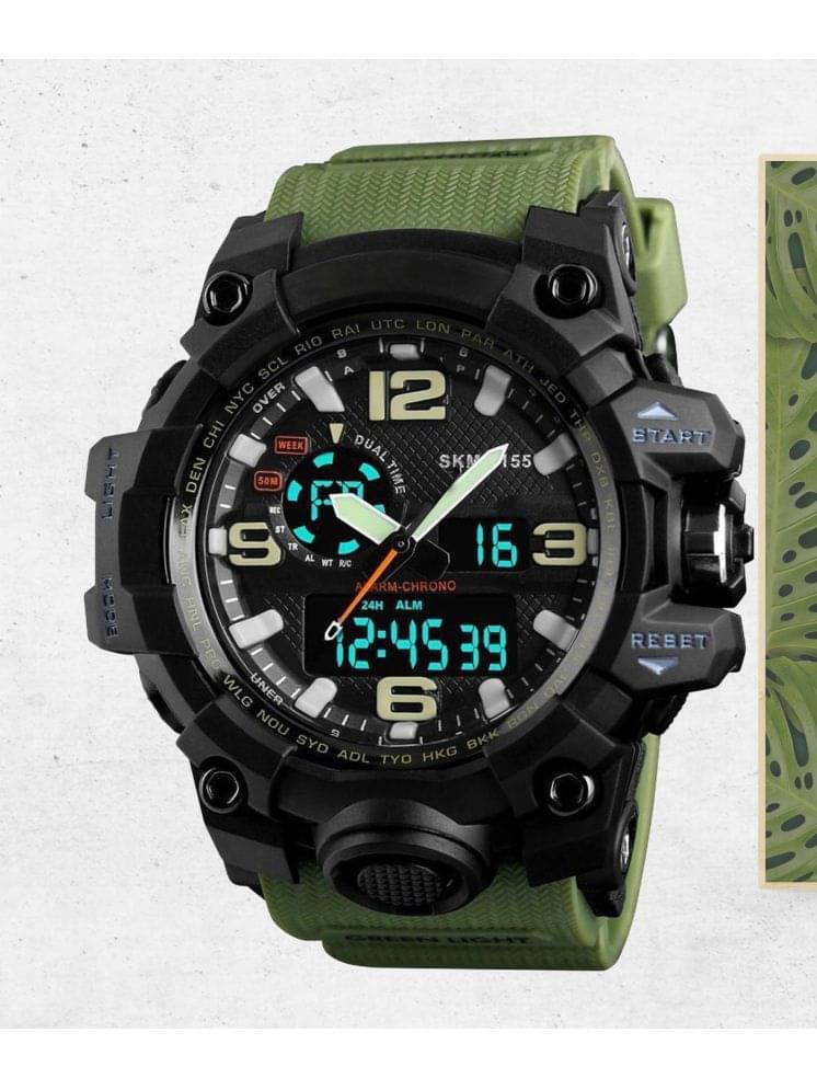     			Harbor Green Silicon Analog-Digital Men's Watch