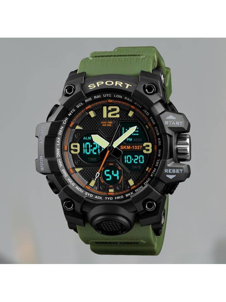     			Harbor Green Silicon Analog-Digital Men's Watch
