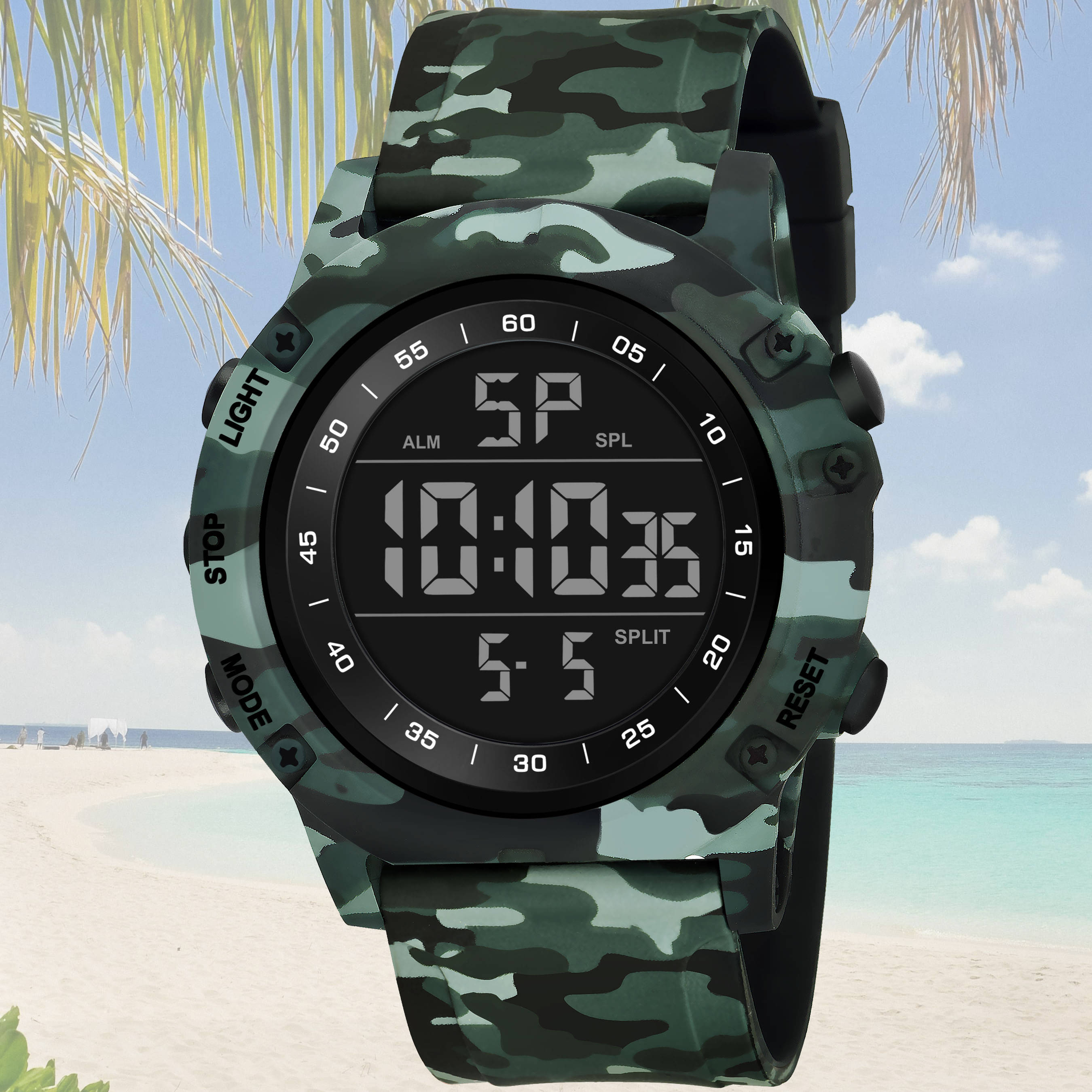     			Harbor Green Silicon Analog-Digital Men's Watch