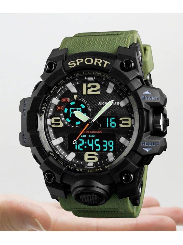     			Harbor Green Silicon Analog-Digital Men's Watch