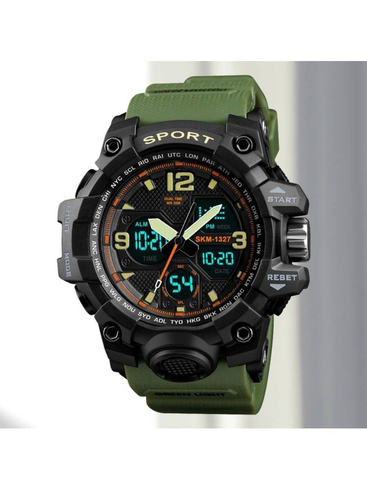     			Harbor Green Silicon Analog-Digital Men's Watch