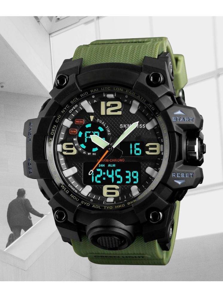     			Harbor Green Silicon Analog-Digital Men's Watch