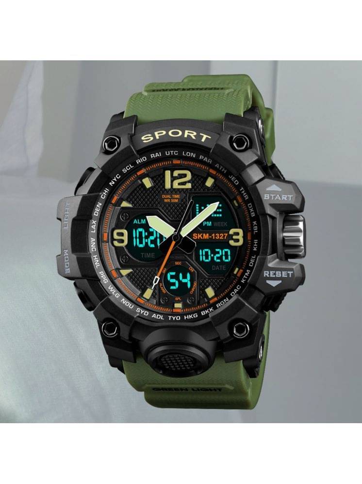     			Harbor Green Silicon Analog-Digital Men's Watch