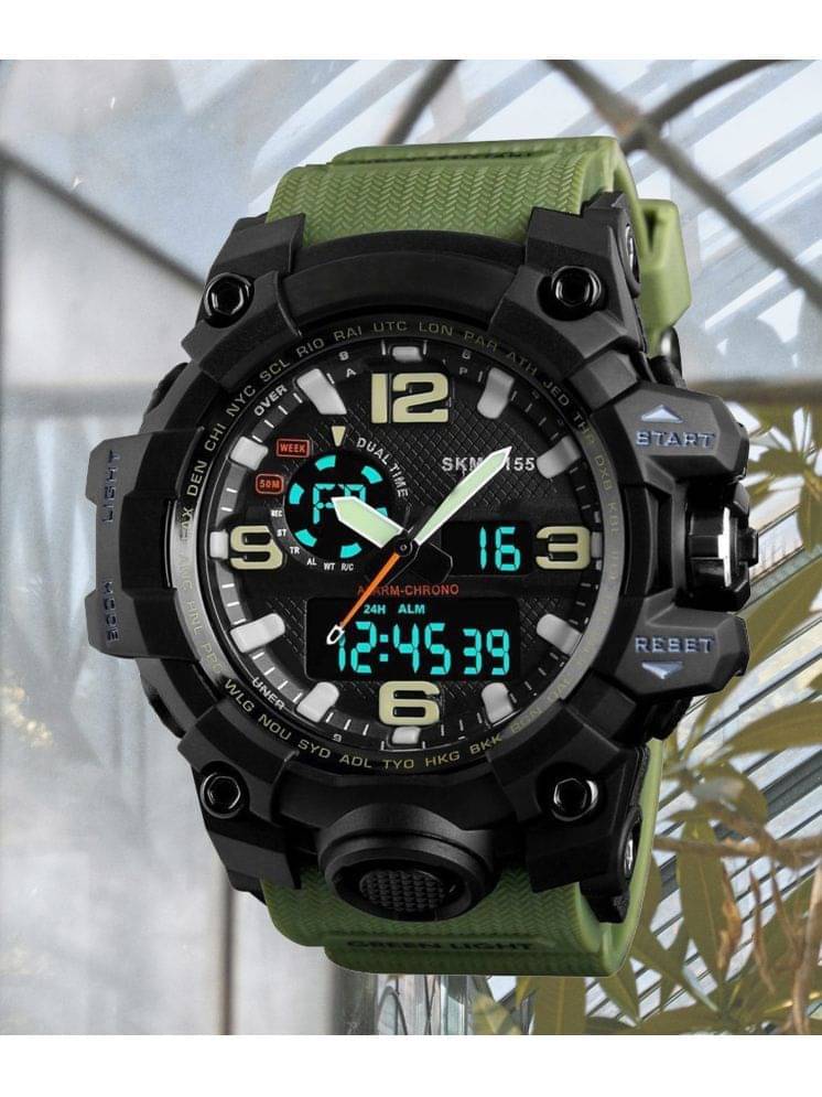     			Harbor Green Silicon Analog-Digital Men's Watch