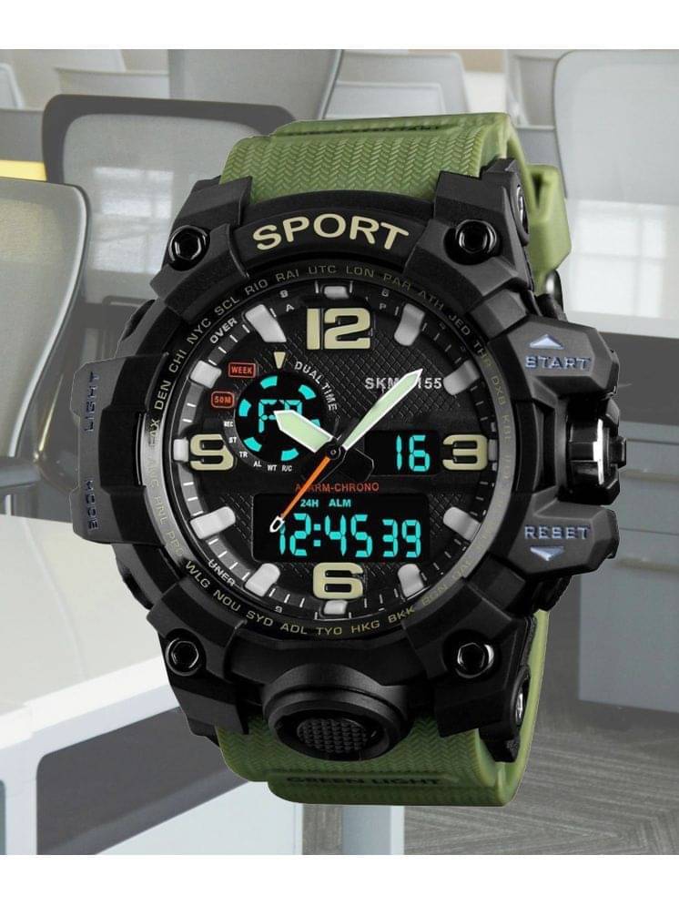     			Harbor Green Silicon Analog-Digital Men's Watch