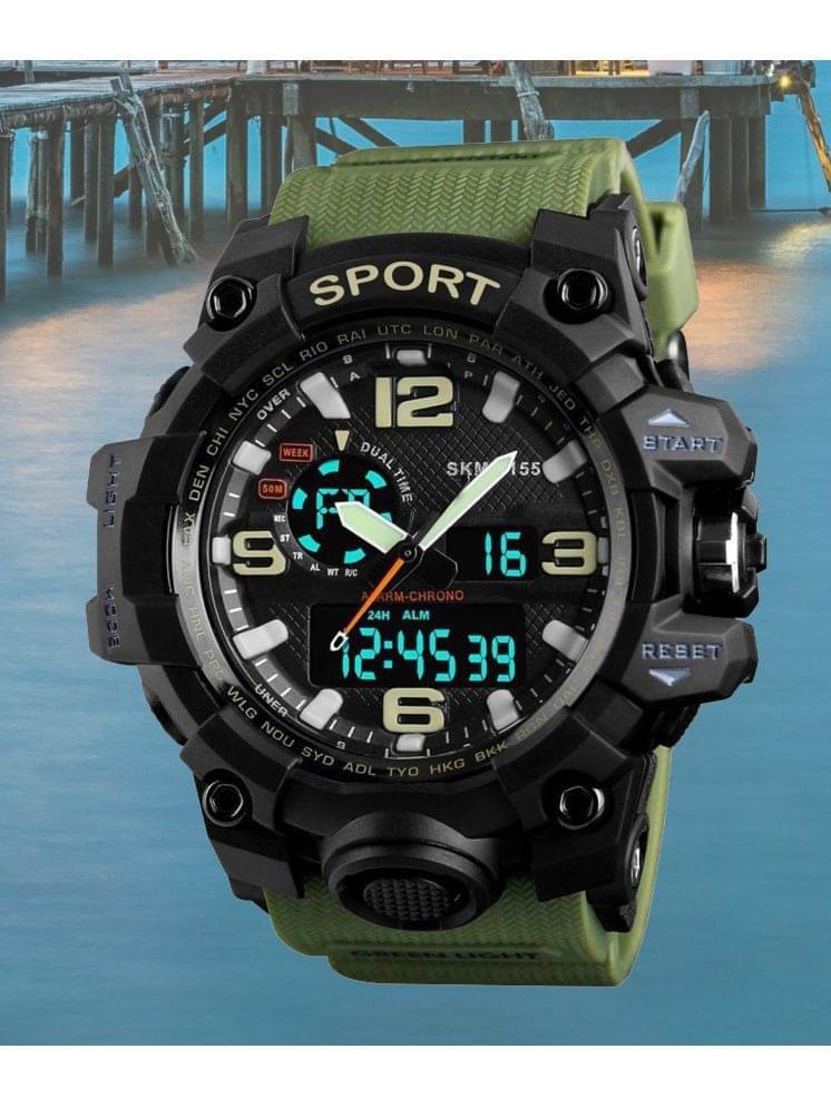     			Harbor Green Silicon Analog-Digital Men's Watch