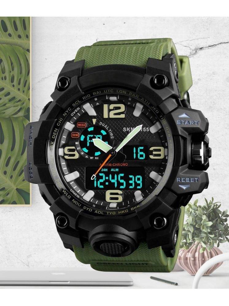     			Harbor Green Silicon Analog-Digital Men's Watch